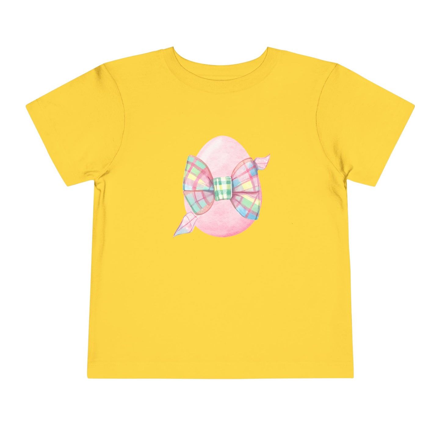 Plaid Bow Easter Egg Toddler Tee
