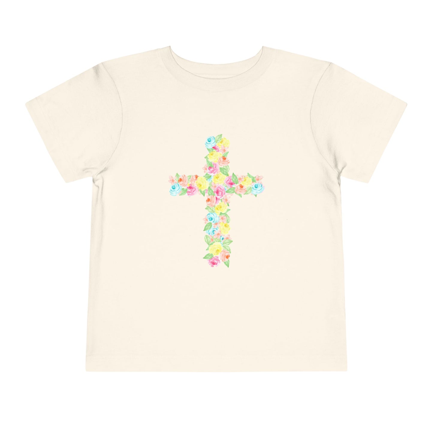 Floral Cross Toddler Tee