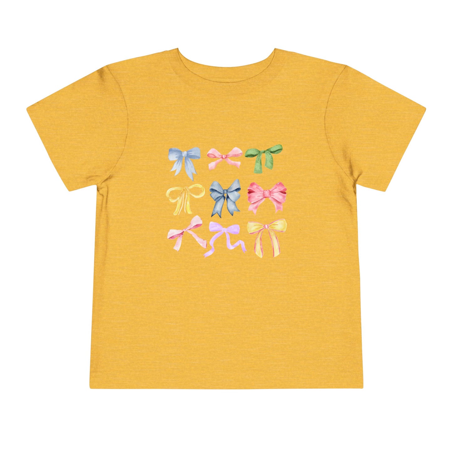 Toddler Colorful Bow Coquette Tee