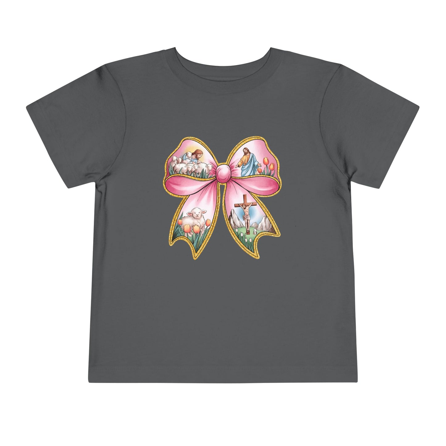 Easter Story Bow Toddler Tee