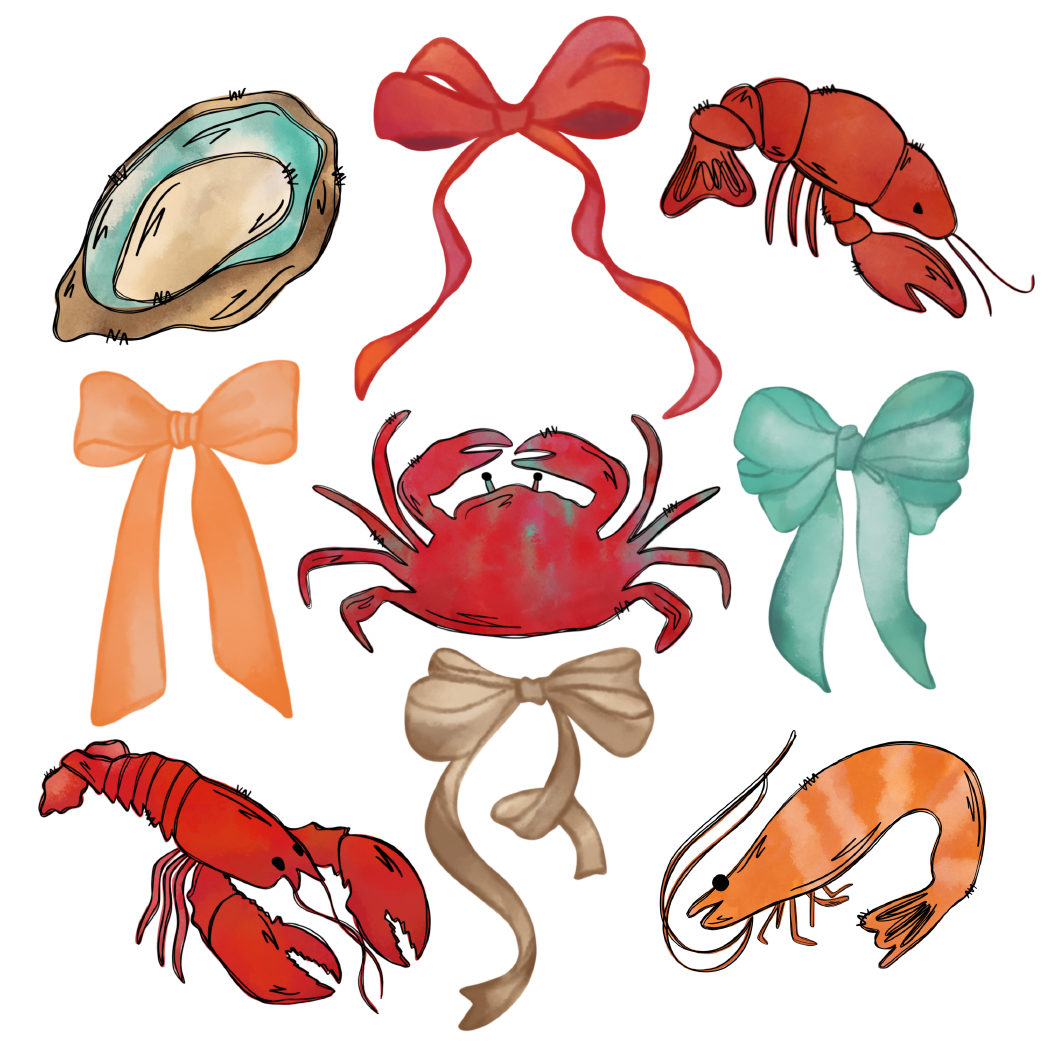 Seafood Bows DTF