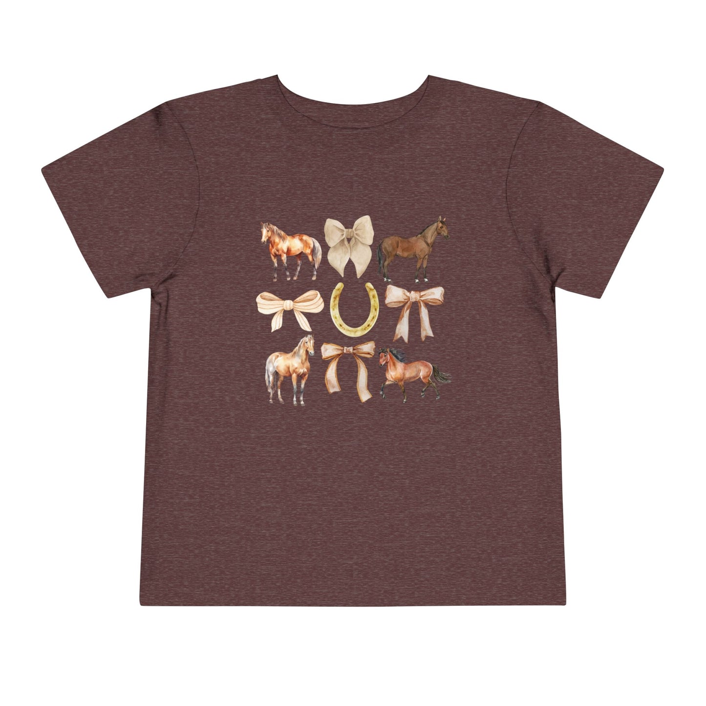 Toddler Horse & Bow Coquette Tee