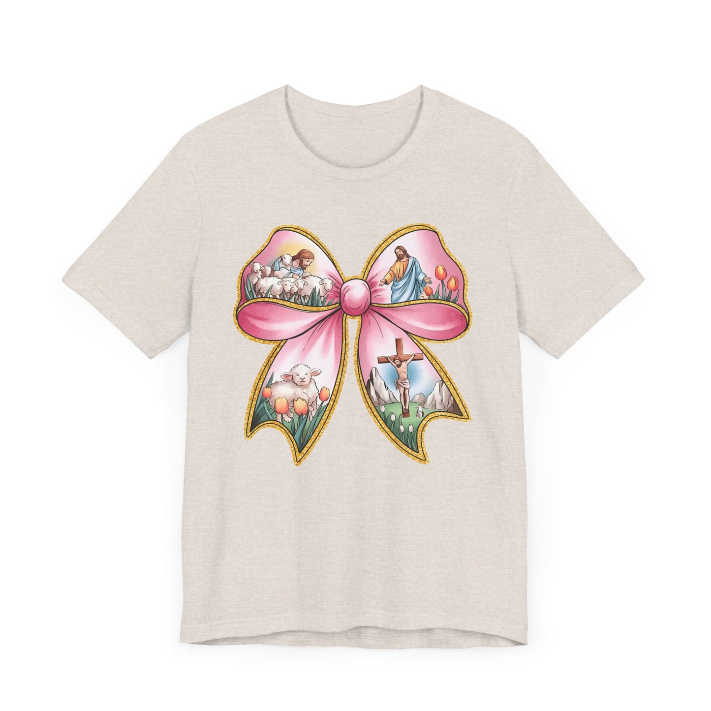 Easter Story Bow Adult Tee