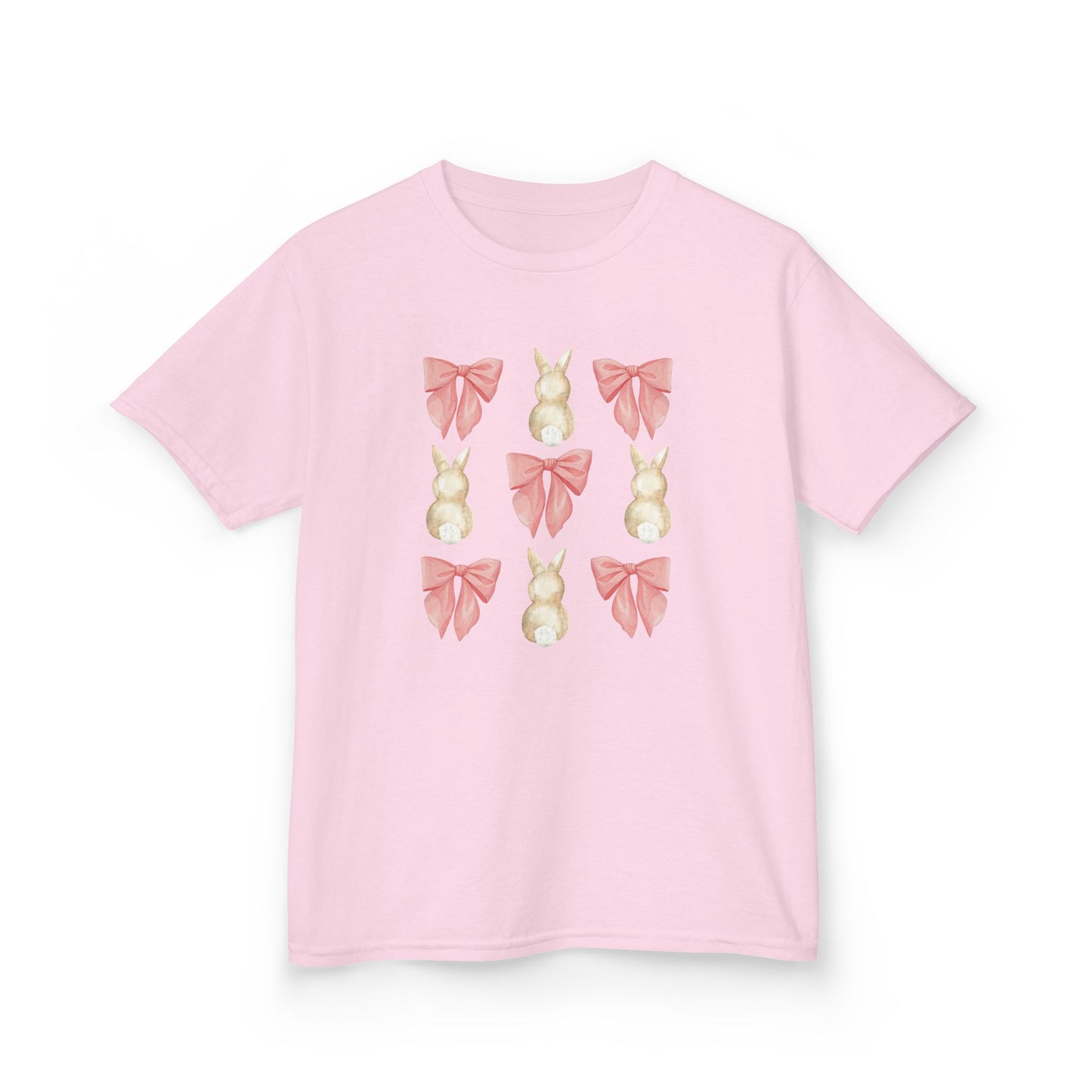 Bunnies & Pink Bow Coquette Youth Tee