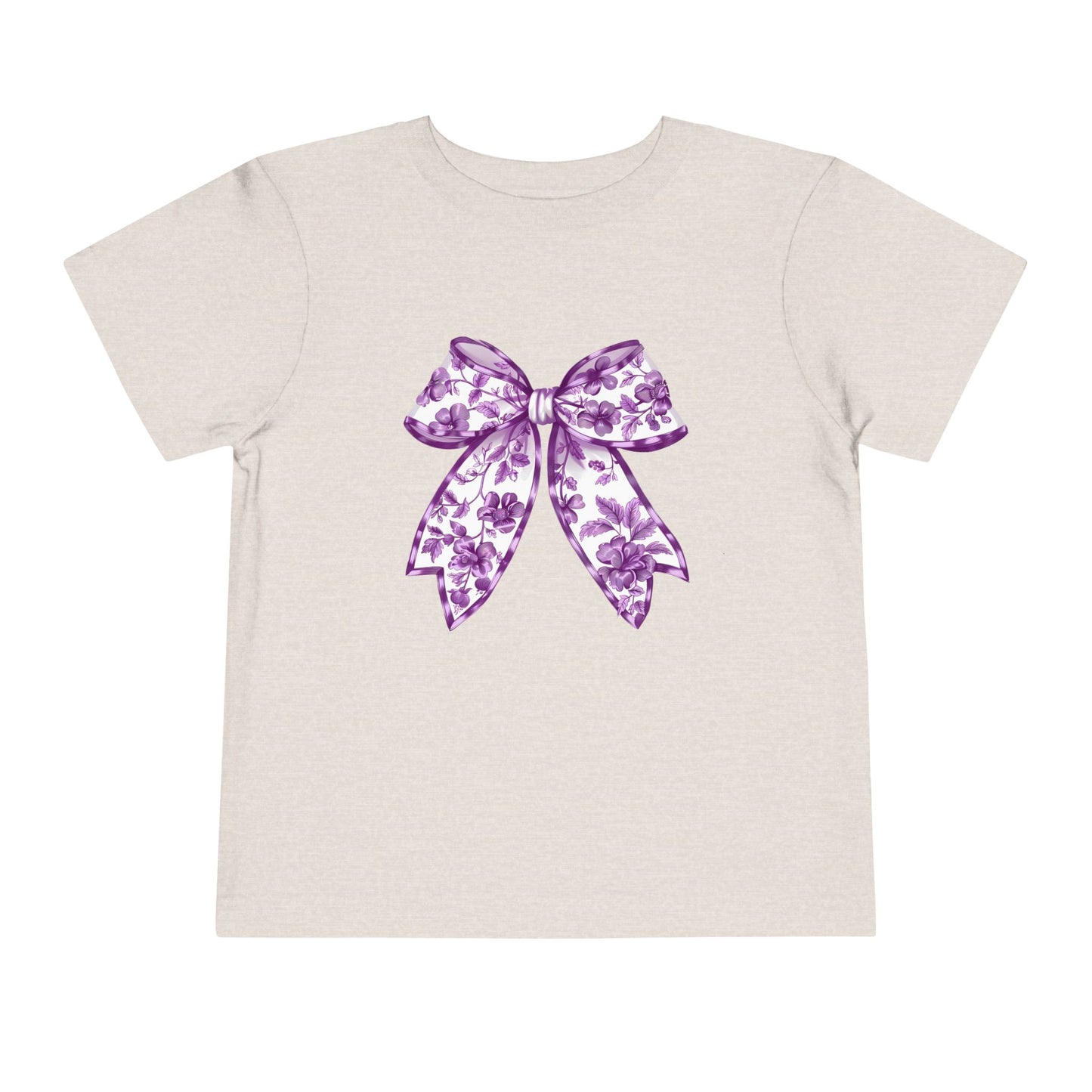 Purple Chinoiserie Bow Toddler Tee