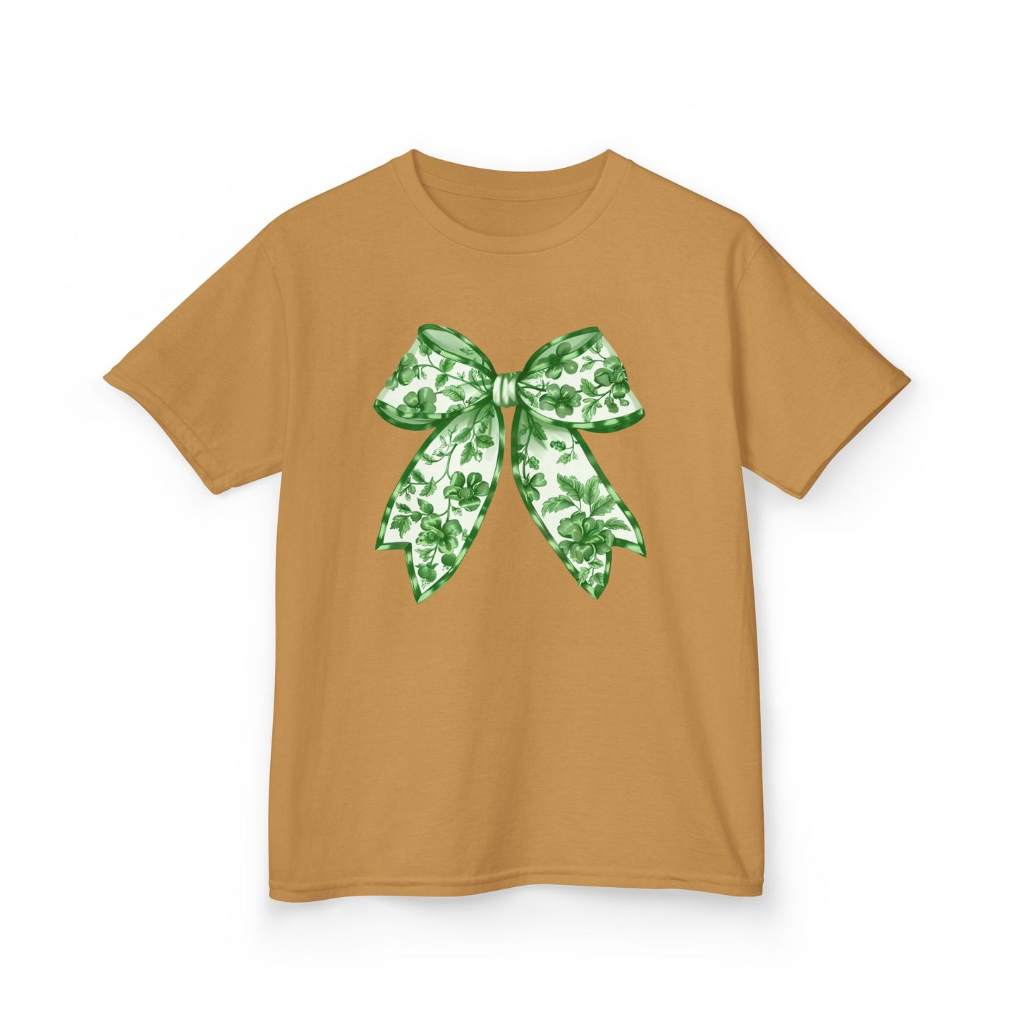Green Chinoiserie Bow Youth Tee