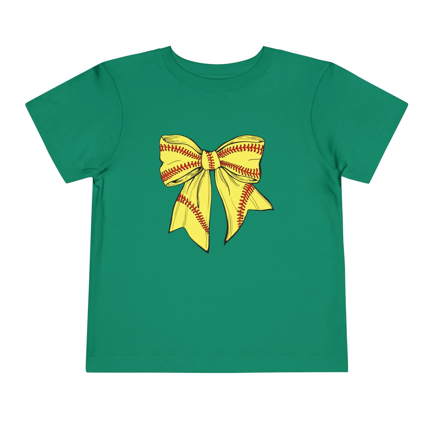 Softball Bow Toddler Tee