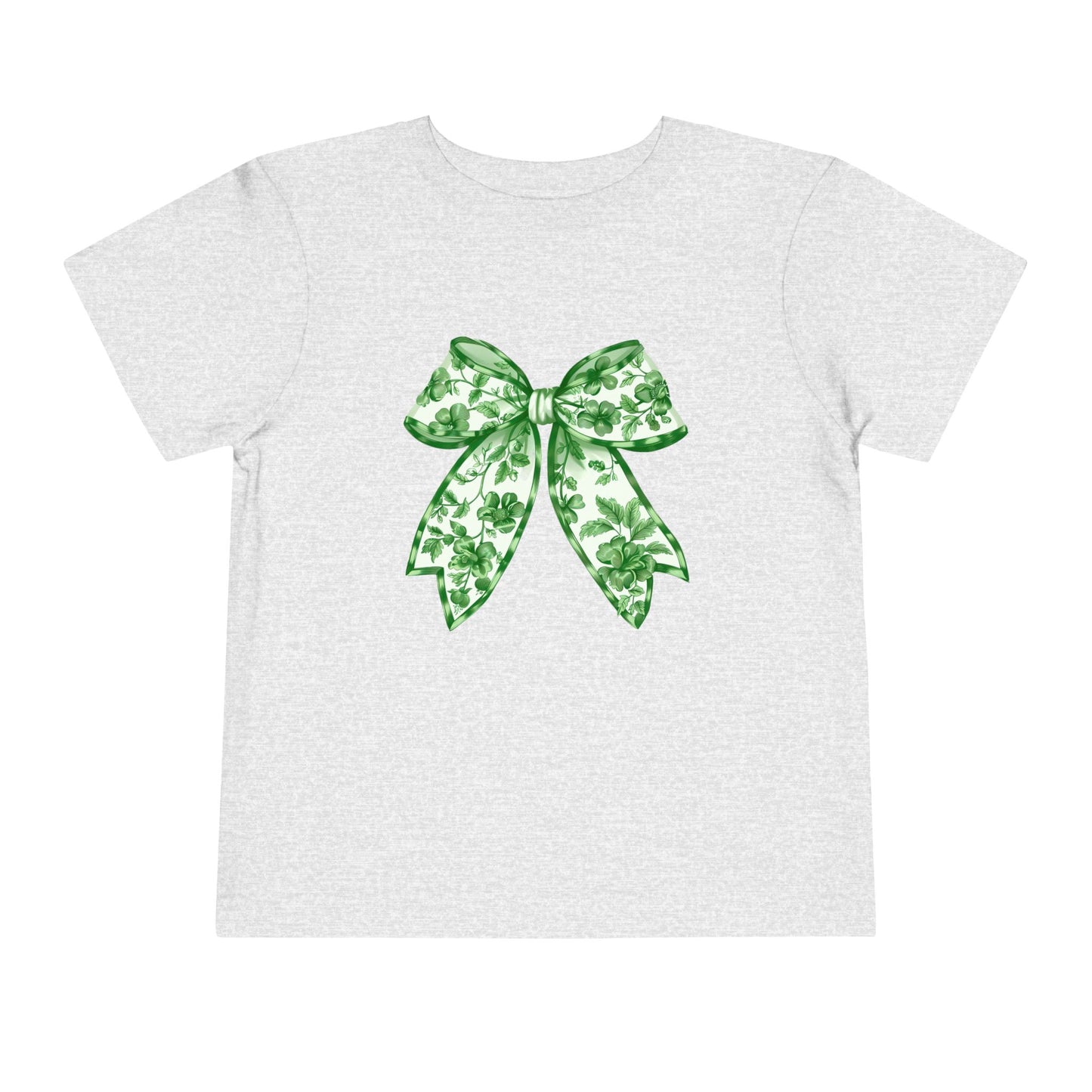 Green Chinoiserie Bow Toddler Tee
