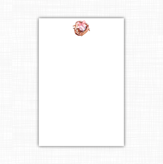 Baseball Glove with Bow Notepad