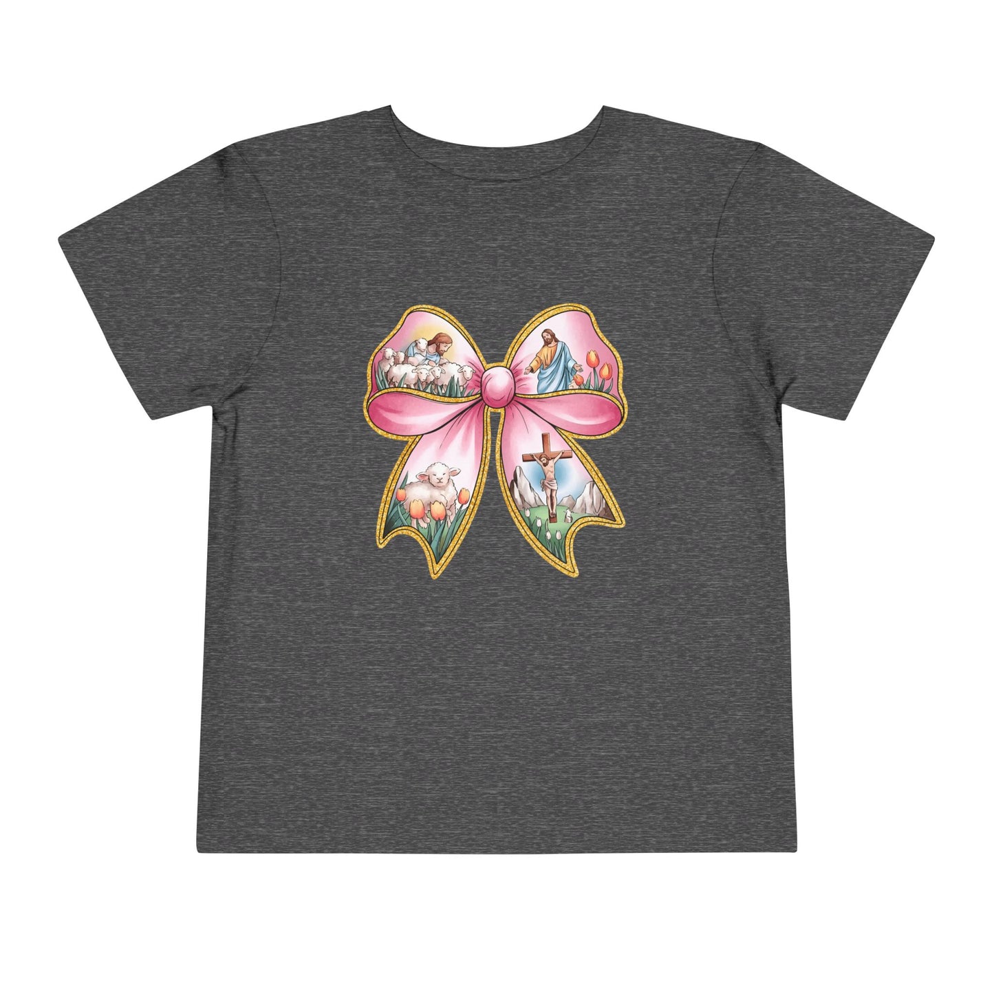 Easter Story Bow Toddler Tee
