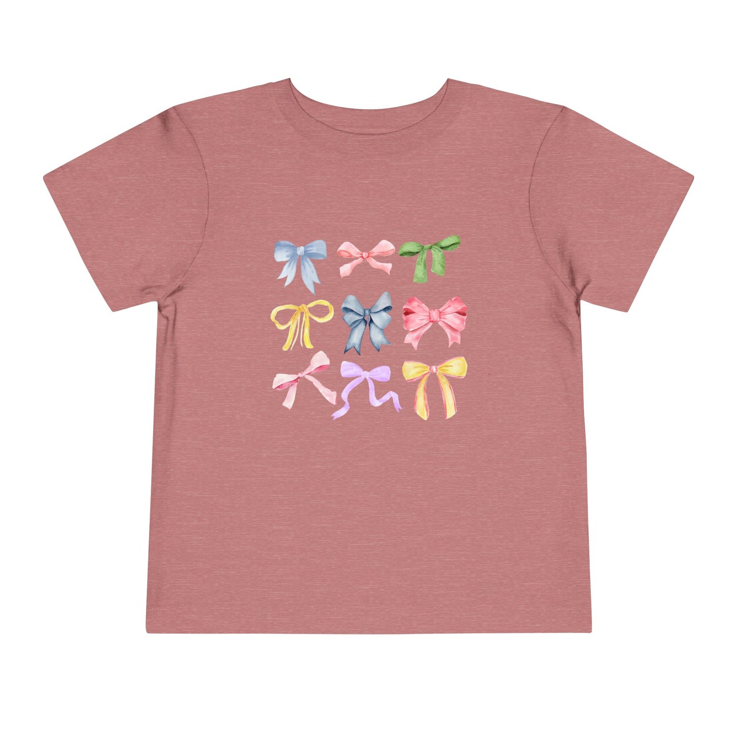 Toddler Colorful Bow Coquette Tee