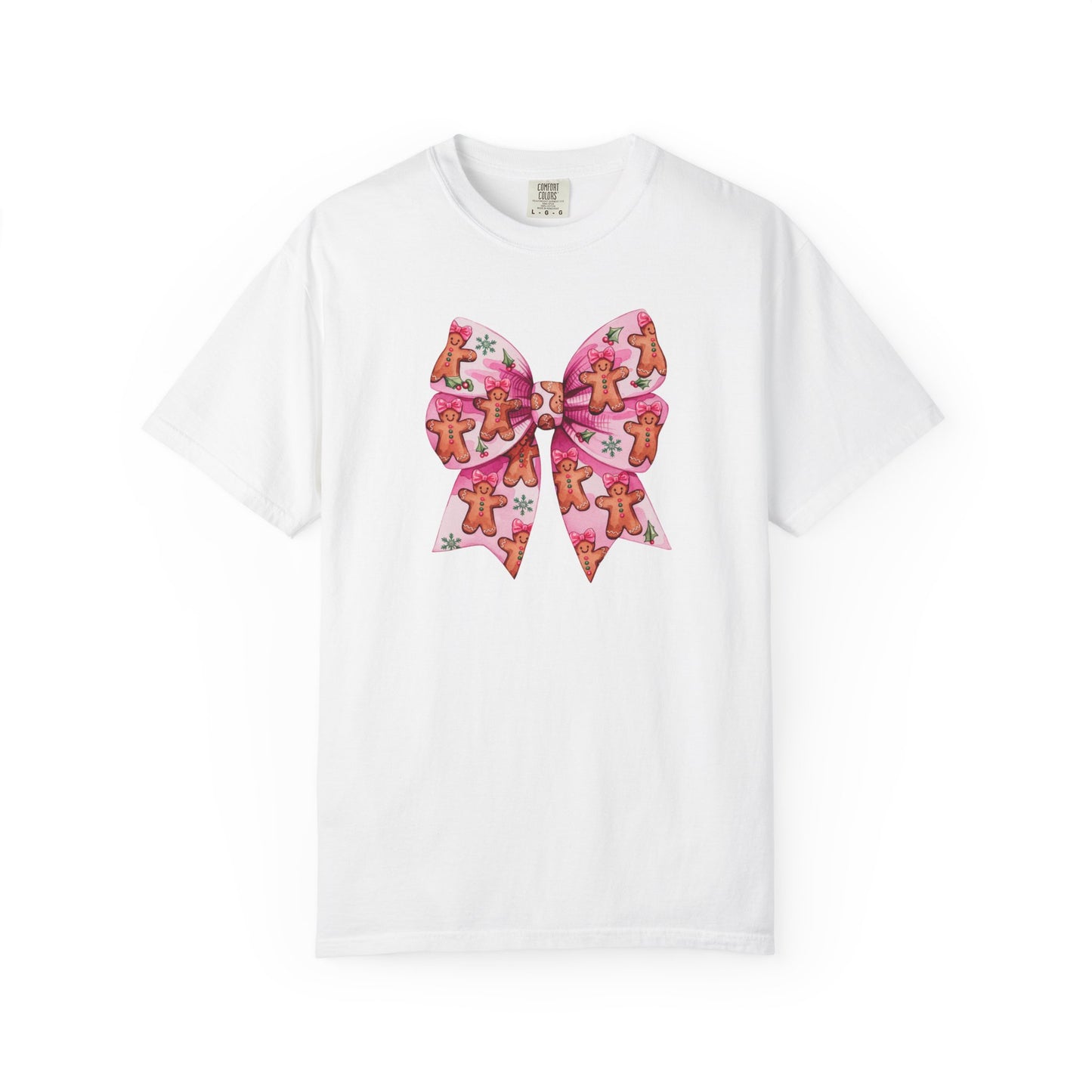 Christmas Coquette Gingerbread Bow DTF Transfer
