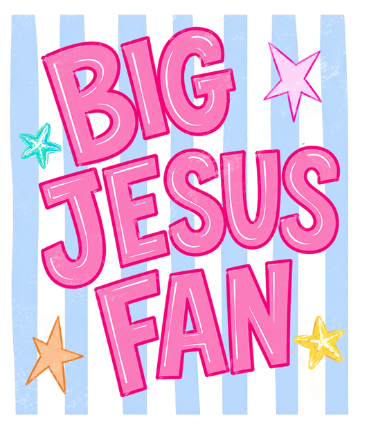 Big Jesus Fan DTF Transfer