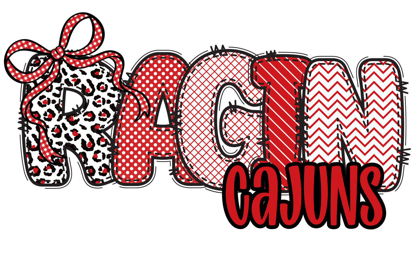 Cute Ragin Cajun DTF Transfer