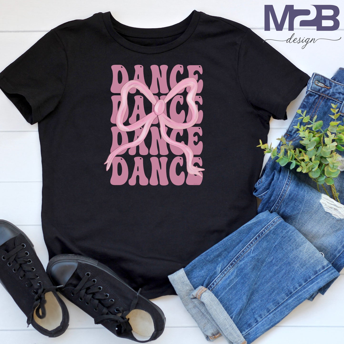 Dance Dance Dance Bow DTF Transfer