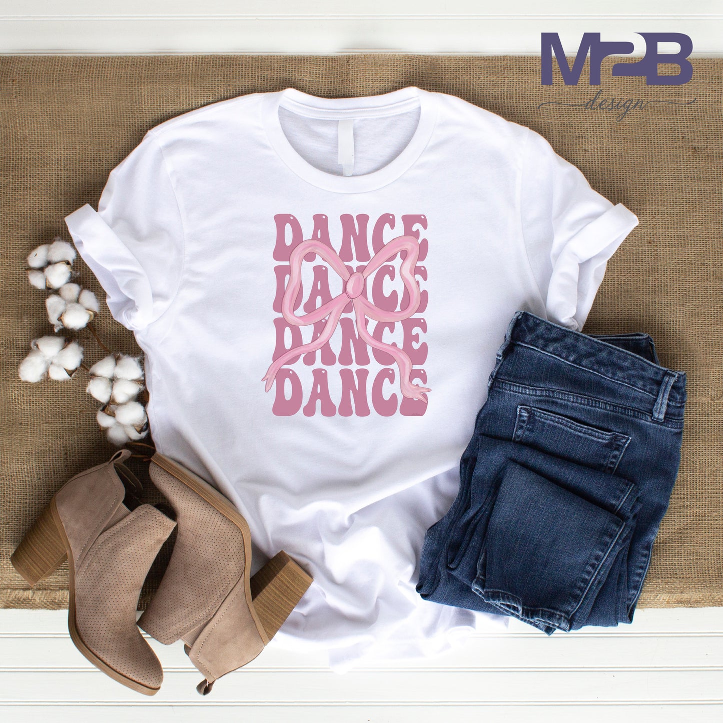 Dance Dance Dance Bow DTF Transfer