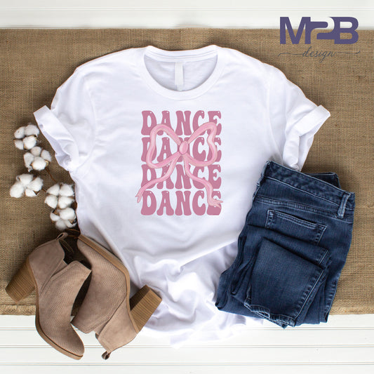 Dance Dance Dance Bow DTF Transfer