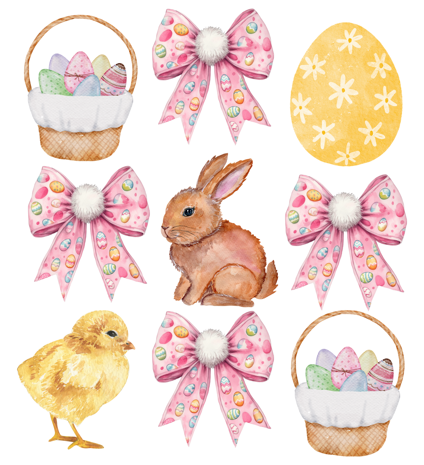 Easter Collage DTF Transfer