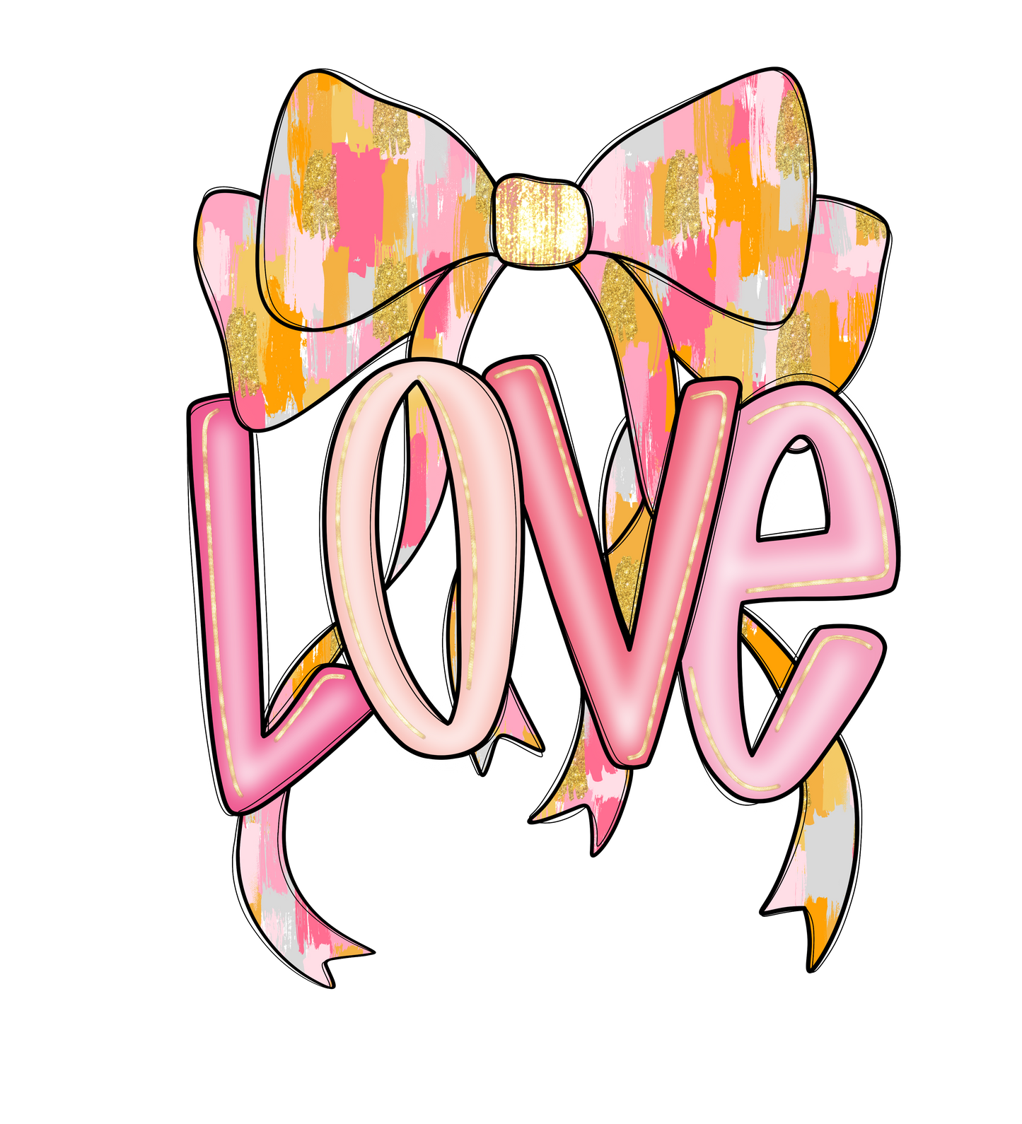 Love Bow DTF Transfer
