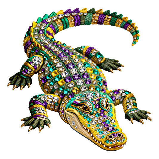 MG Rhinestone Alligator DTF Transfer