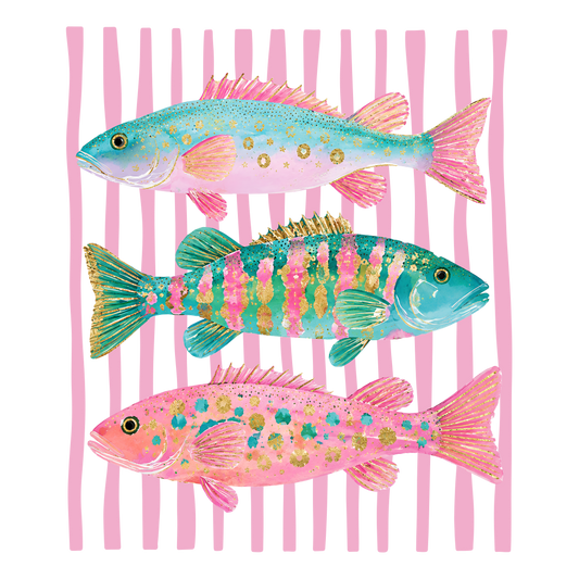 Preppy Fish DTF Transfer