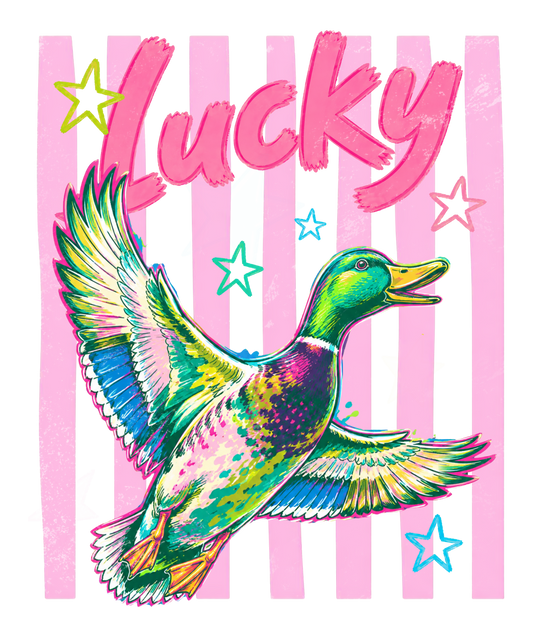 Preppy Lucky Duck DTF Transfer
