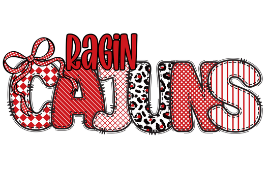 Ragin Cajuns DTF Transfer