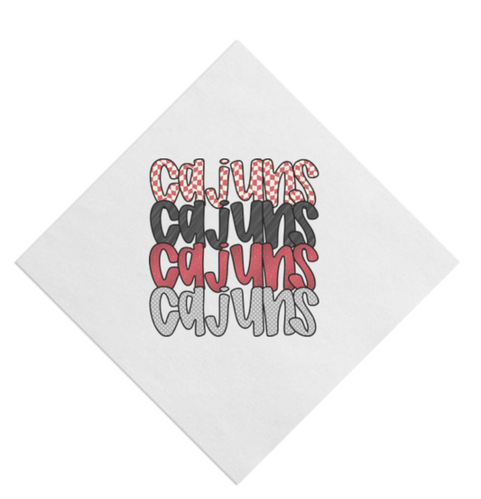 Cajuns Stacked Beverage Napkin