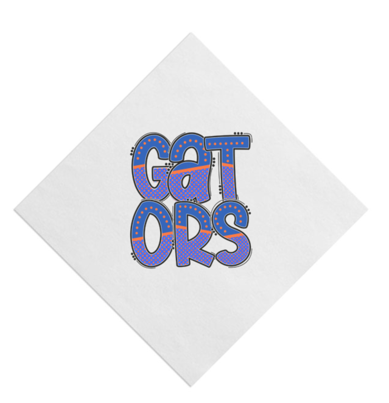 State Gameday Doodle Beverage Napkin