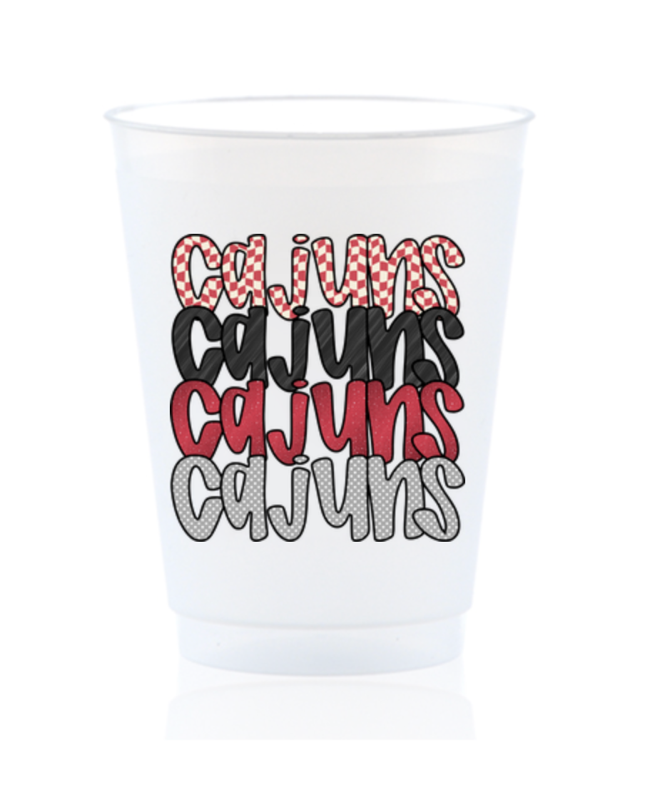 Cajuns Stacked Shatterproof Cup