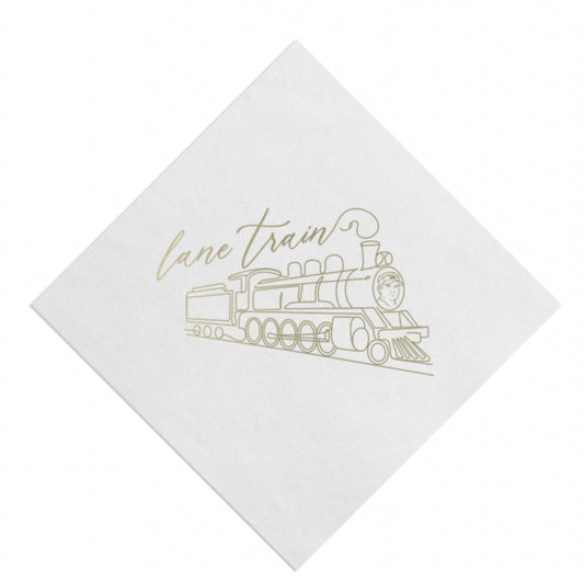 Lane Train Beverage Napkin