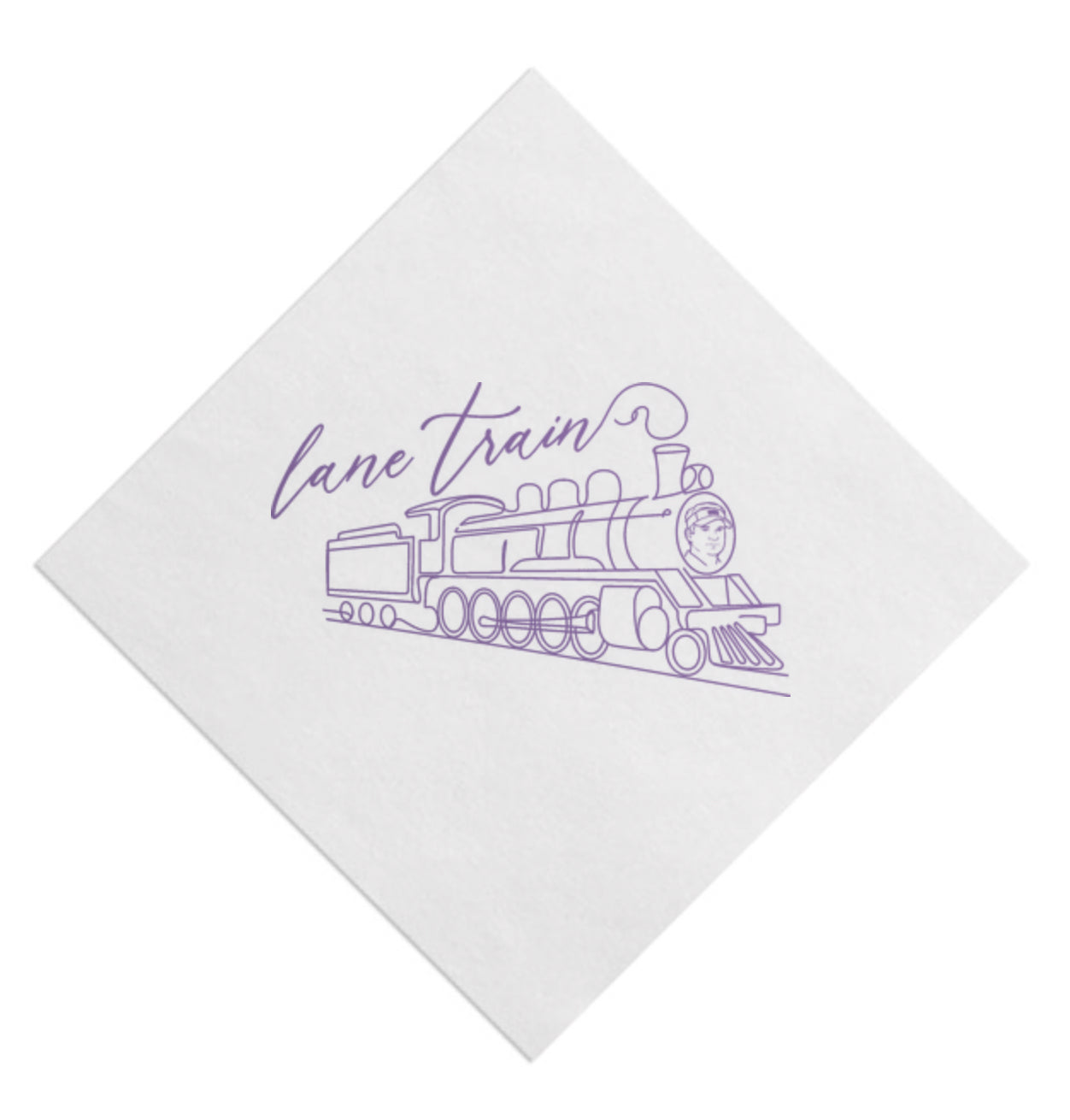 Lane Train Beverage Napkin