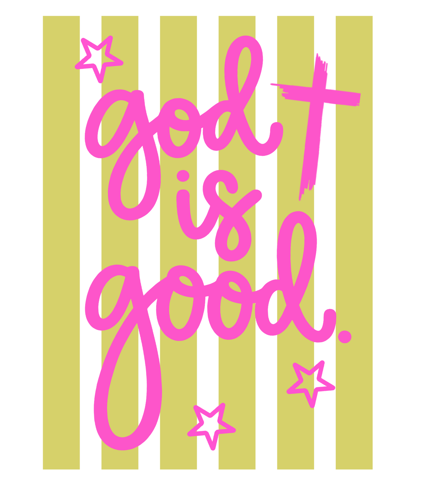 Simple God is Good DTF Transfer