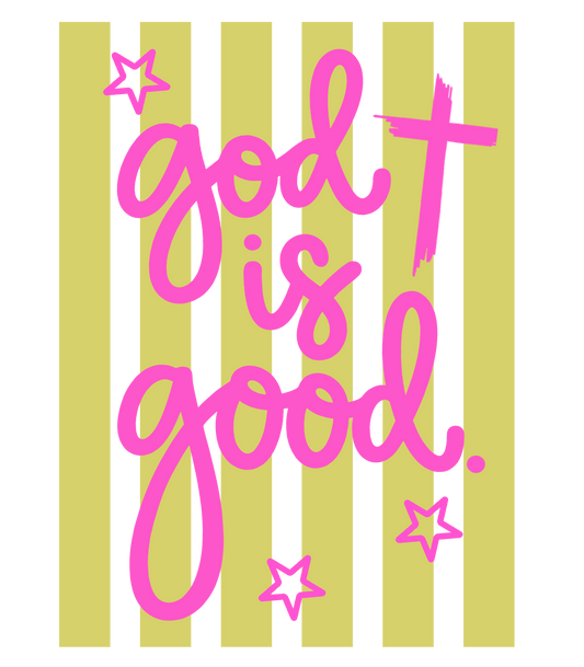 Simple God is Good DTF Transfer