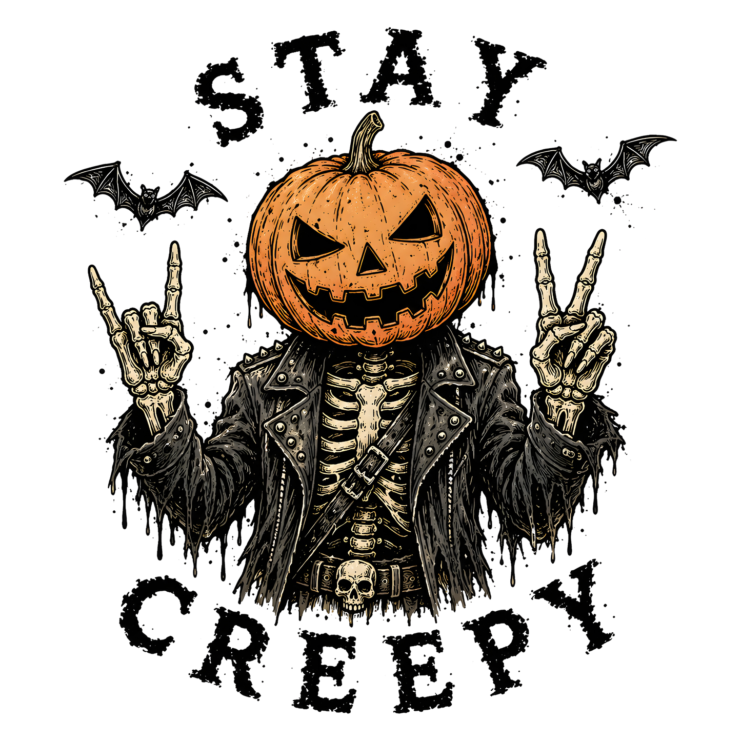 Stay Creepy Pumpkin DTF Transfer