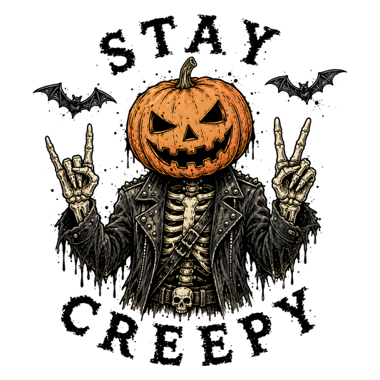 Stay Creepy Pumpkin DTF Transfer