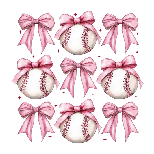 Pink Baseball Coquette DTF