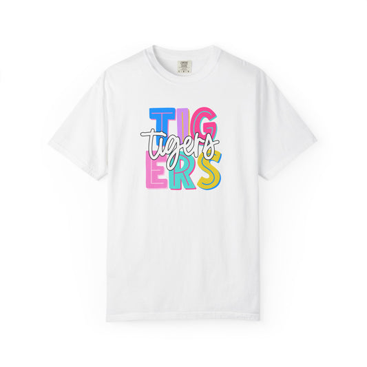 Neon Preppy Tigers DTF Transfer