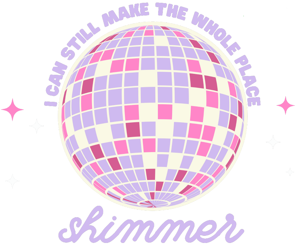 Pastel Make the Whole Place Shimmer DTF Transfer