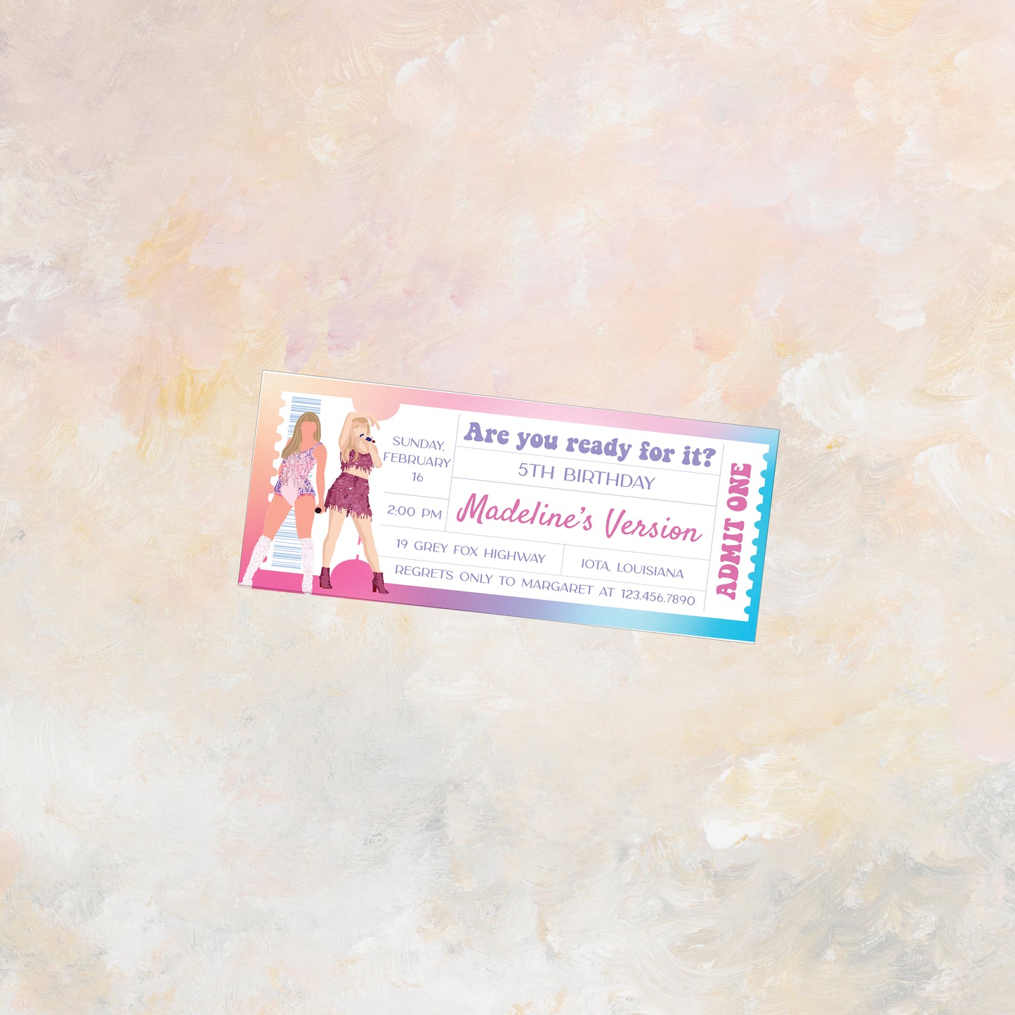 Are You Ready For It Birthday Invitation