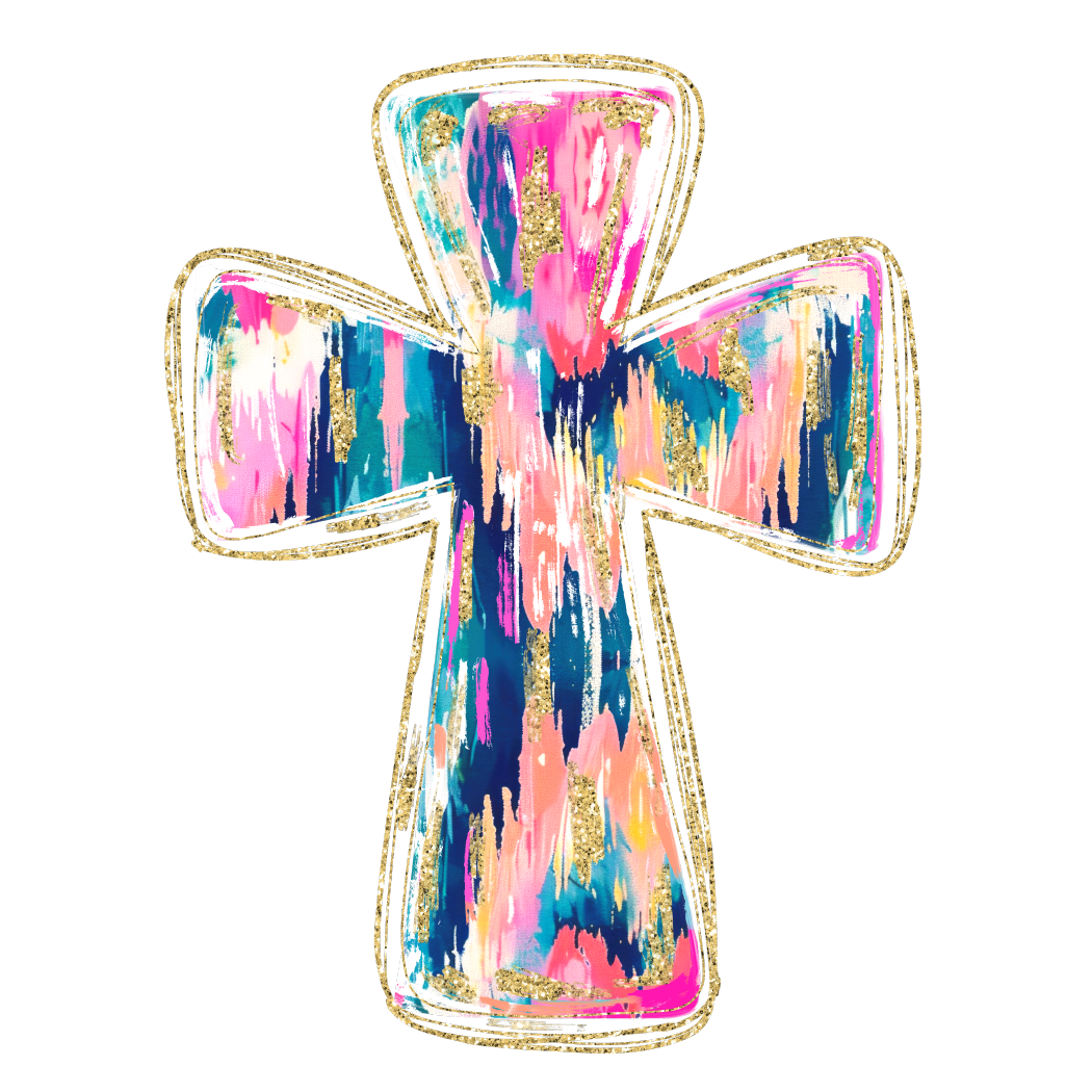 Ikat Cross DTF