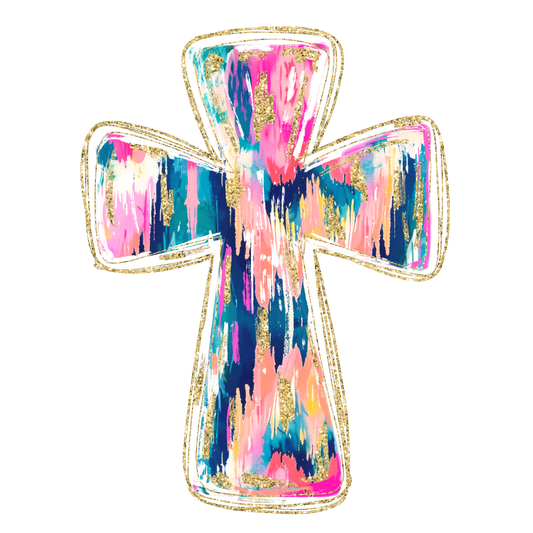 Ikat Cross DTF