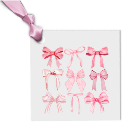 Pink Bow Coquette Gift Tags