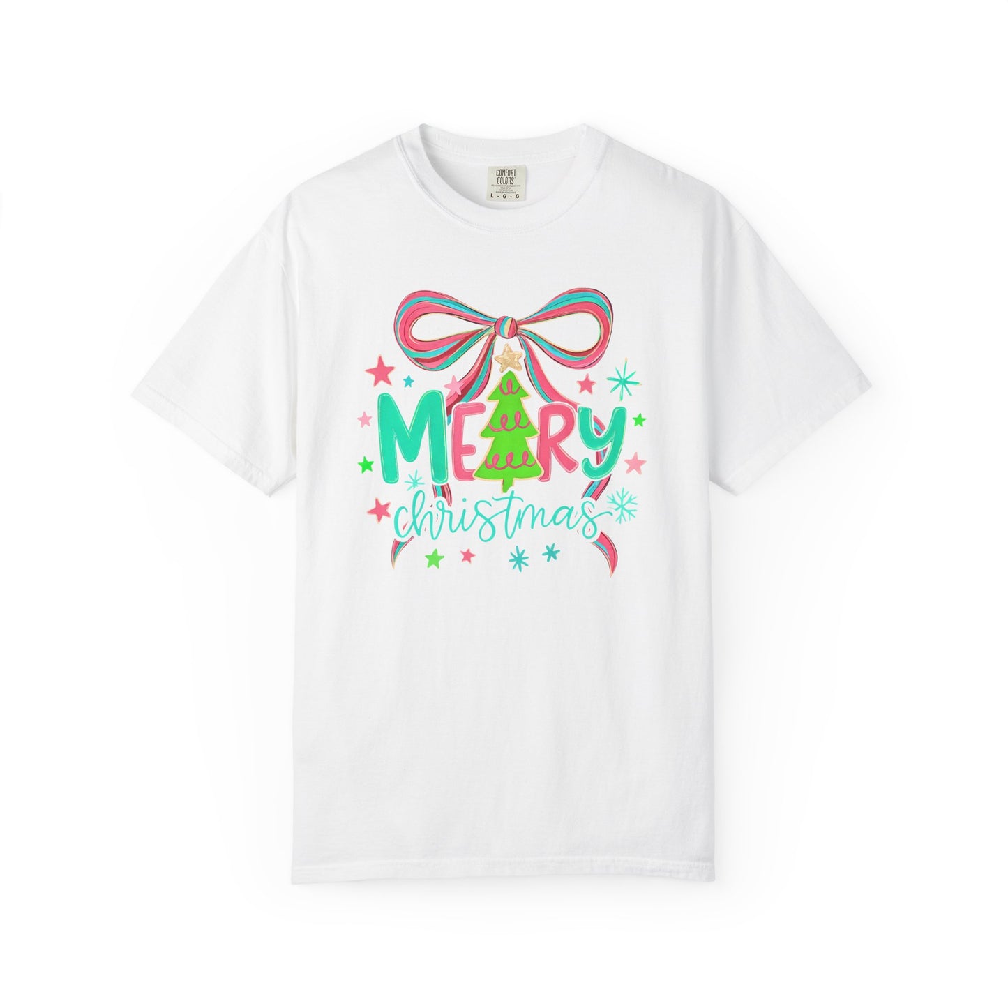 Bright Coquette Christmas Tree DTF Transfer