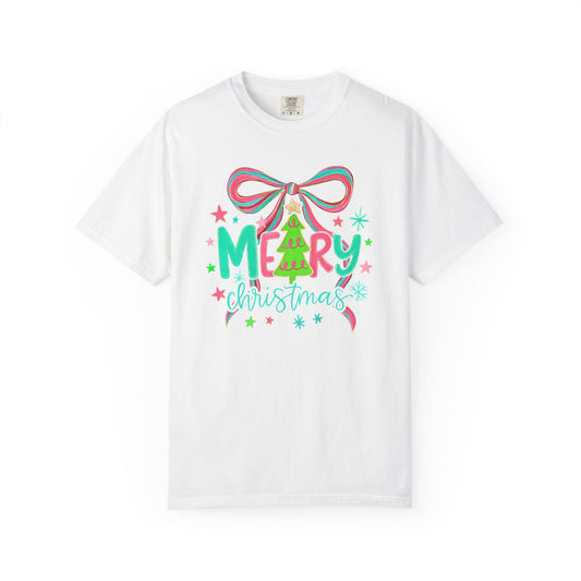 Bright Coquette Christmas Tree DTF Transfer