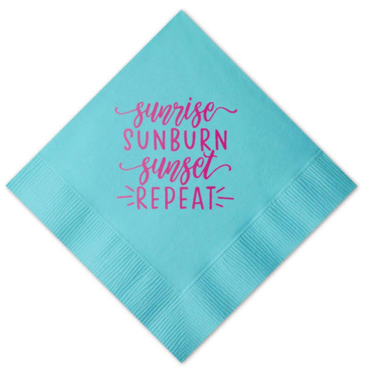 Sunrise Sunburn Beverage Napkin