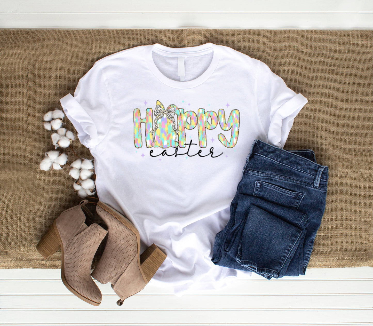 Hoppy Easter Brushstroke DTF Transfer