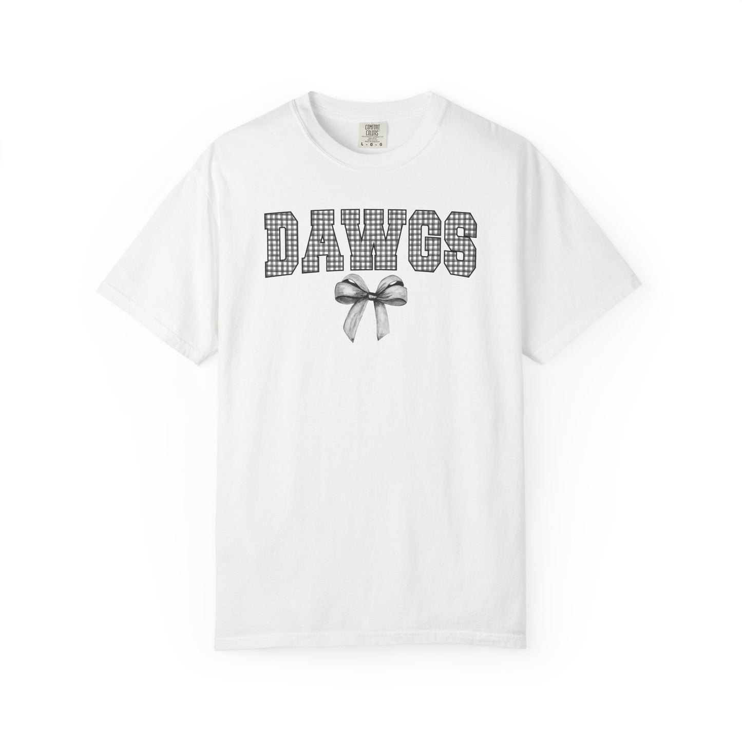 Dawgs Gingham Bow DTF Transfer