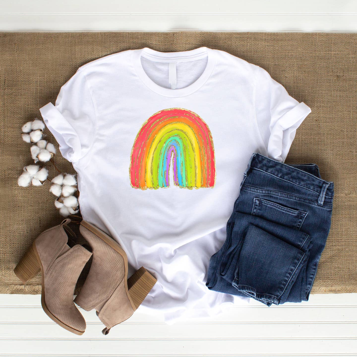 Rainbow DTF Transfer