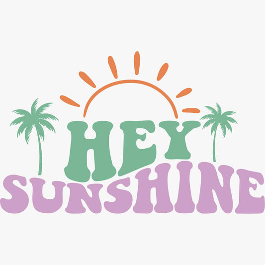 Wavy Hey Sunshine DTF Transfer